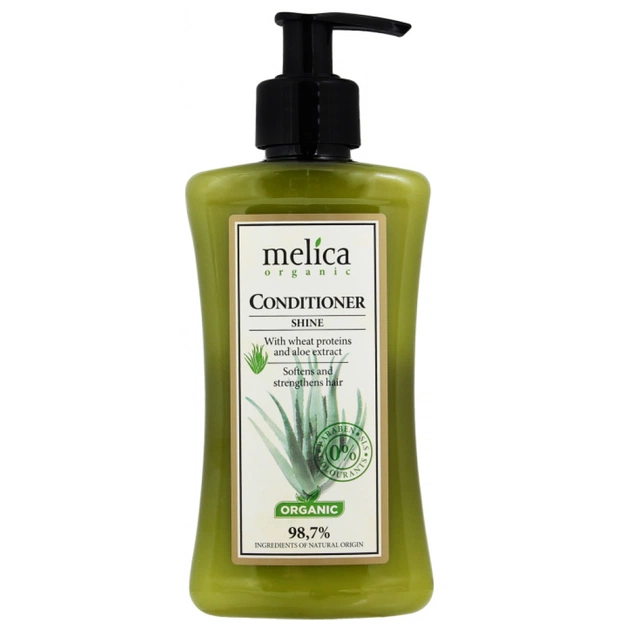 Кондиционер для волос Melica Organic с протеинами пшеницы и экстрактом алоэ 300 мл (4770416340651) - изображение 1