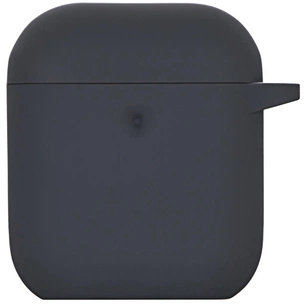 Чохол для навушників 2E для Apple AirPods Pure Color Silicone 3.0 мм Carbon Gray (2E-AIR-PODS-IBPCS-3-CGR) зображення 1