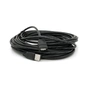 Дата кабель USB 2.0 AM/AF 10.0m ferrite black Voltronic (YT-AM/AF-10BL) - зменшене зображення 1