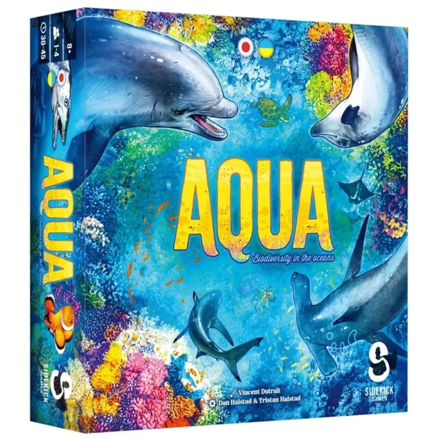 Настольная игра Lord of Boards Aqua. Океанское биоразнообразие (AQUA: Biodiversity in the oceans) (укр.) (LOB2331UA) - изображение 1
