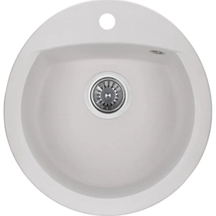 Мийка кухонна GRANADO RONDA white з сифоном (470*490mm.) (gr2205) зображення 1
