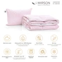 Ковдра MirSon Набір №2152 Bio-Pink Зима 50% пух 140х205 + подушка (2200003022254) - зменшене зображення 2