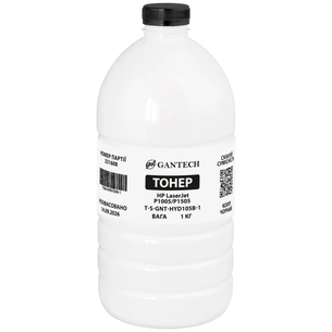 Тонер HP LJ P1005/P1505, bottle 1kg Gantech (TSM-HYD105B-1) изображение 1