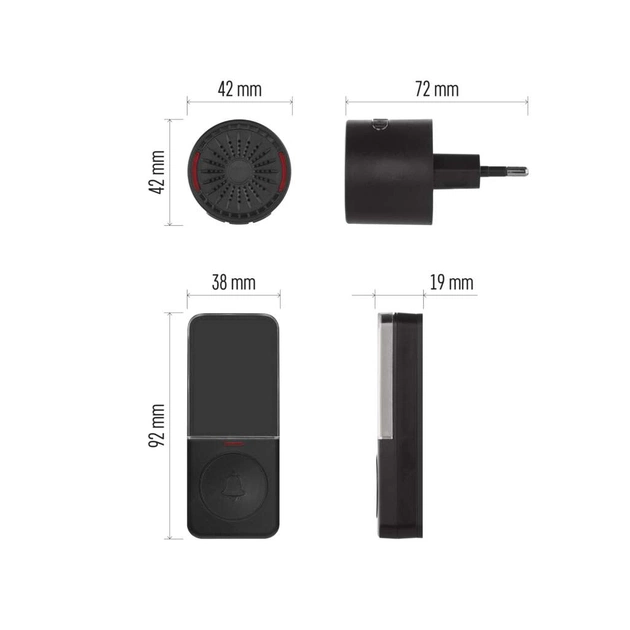 Дверний дзвінок EMOS бездротовий EMOS P5734B (P5734B) - picture 8