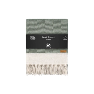 Плед Ardesto Leonardo Bianco 100% шерсть 140x200 см зеленый (ART0504LB) изображение 1