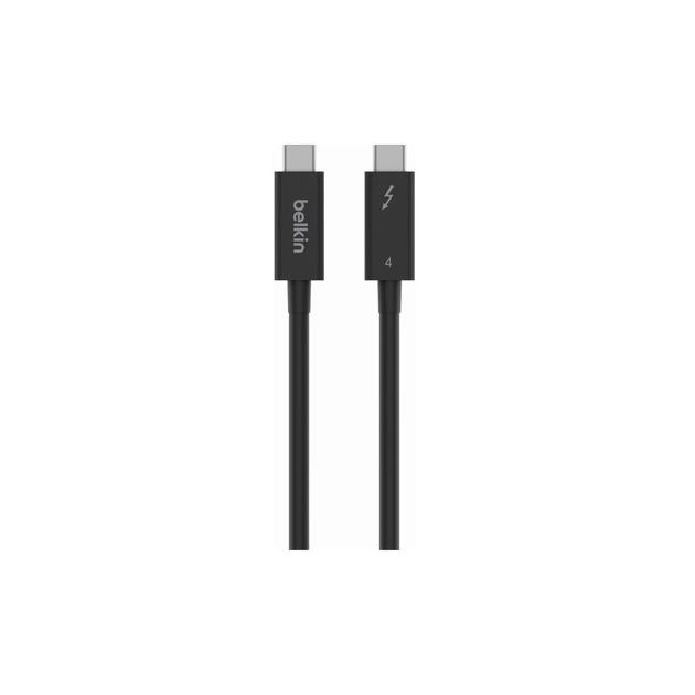 Дата кабель USB-C to USB-C 2.0m Thunderbolt 4 40Gbps 100w black Belkin (INZ002BT2MBK) - зображення 1