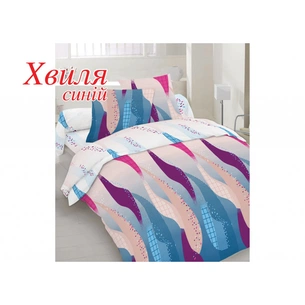 Постільна білизна Home Line Хвиля синій бязь євро (113874) зображення 1