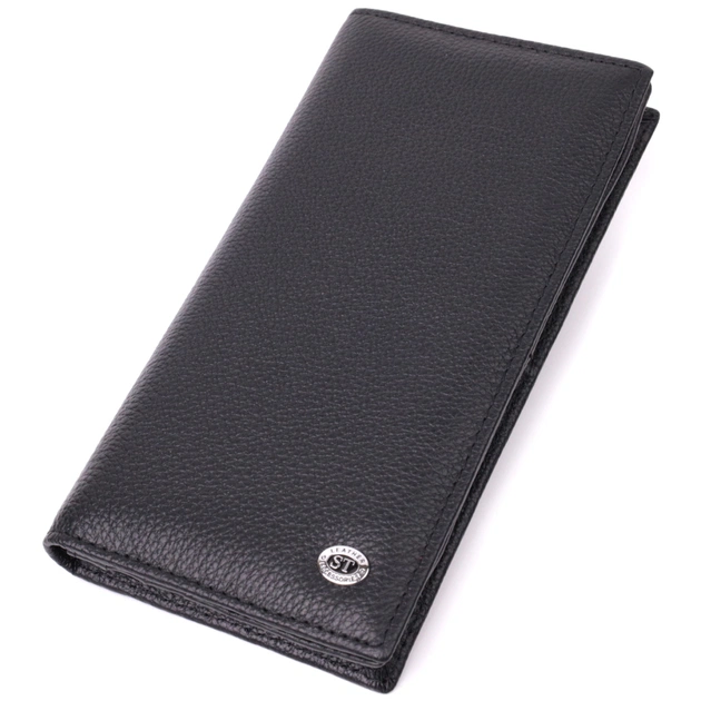 Гаманець ST Leather З натуральної шкіри Чорний (22538) - зображення 1
