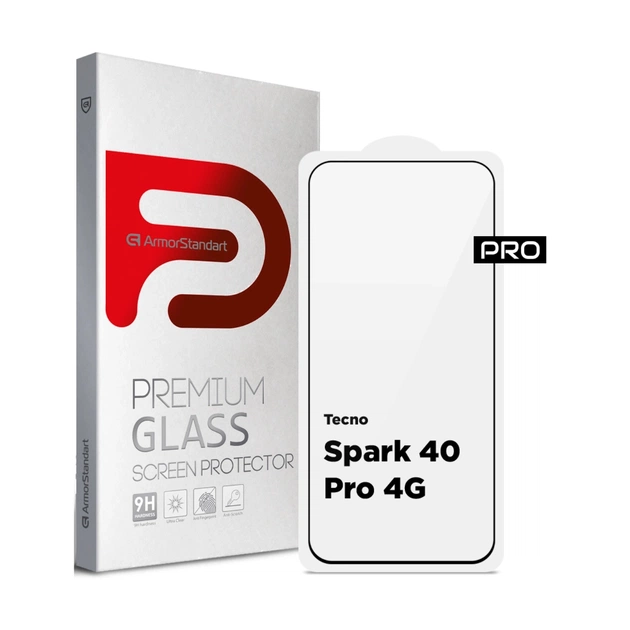 Стекло защитное Armorstandart Pro Tecno Spark 40 Pro 4G (ARM87519) - изображение 1