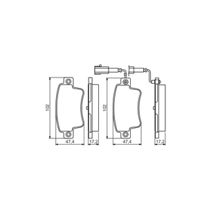 Гальмівні колодки Bosch 0 986 495 355 зображення 1
