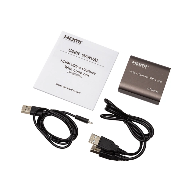 Пристрій захоплення відео PowerPlant HDVC5 HDMI 4k/60hz (CA914166) - picture 2