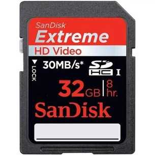 Карта пам'яті SanDisk 32Gb SDHC HD Video eXtreme (SDSDX-032G-X46) зображення 1