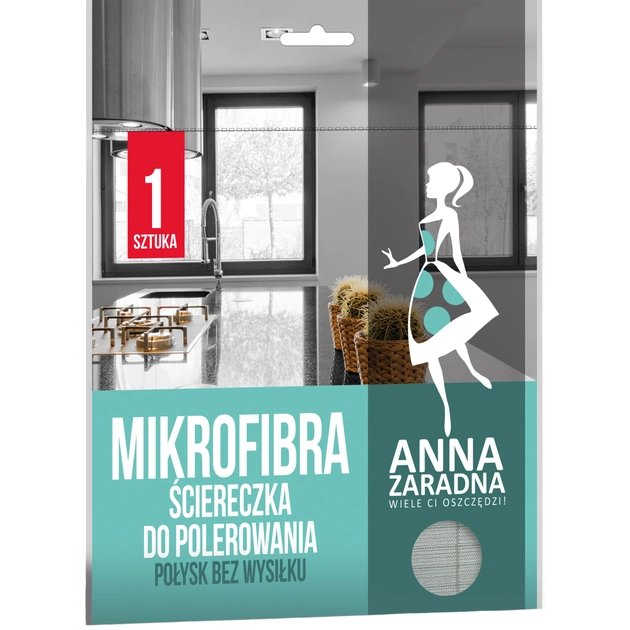Серветки для прибирання Anna Zaradna з мікрофібри для полірування 1 шт. (5903936017652) - зображення 1
