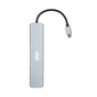 Концентратор 2E USB-C 8-in-1 1xUSB 2.0 + 1xUSB 3.0 + 2xUSB-C PD + HDMI + microSD/SD + 1xRJ45 0.13m gray (2E-W2681) - зменшене зображення 4