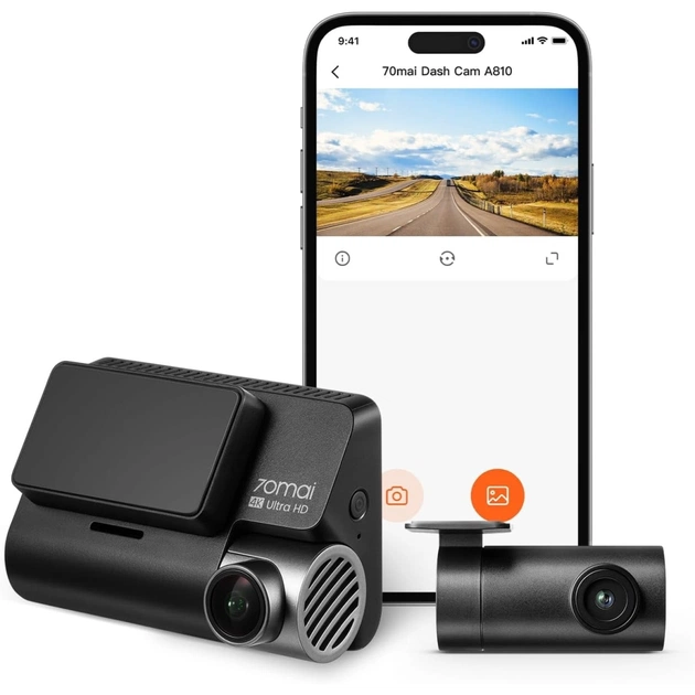Відеореєстратор Xiaomi 70mai HDR Dash Cam Set 4K A810-2 (1021346) - picture 3
