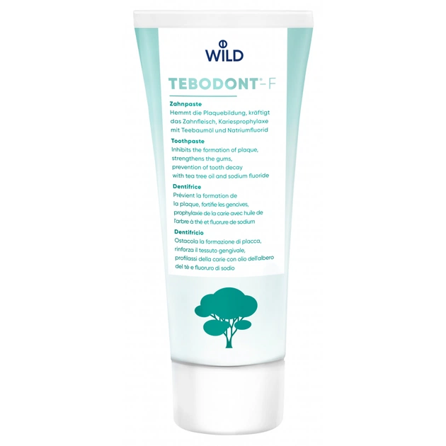 Зубная паста Dr. Wild Tebodont-F с маслом чайного дерева и фторидом 75 мл (7611841701068) - изображение 1