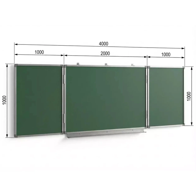 Шкільна дошка Sector магнітна крейдово-маркерна дошка 400х100 ( (КМ4010) - picture 6