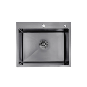 Мийка кухонна Kroner Schwarze-6050HM (CV025260) зображення 1