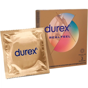 Презервативи Durex Real Feel з синтетичного латексу (безлатексні) 3 шт. (5052197026689) picture 1