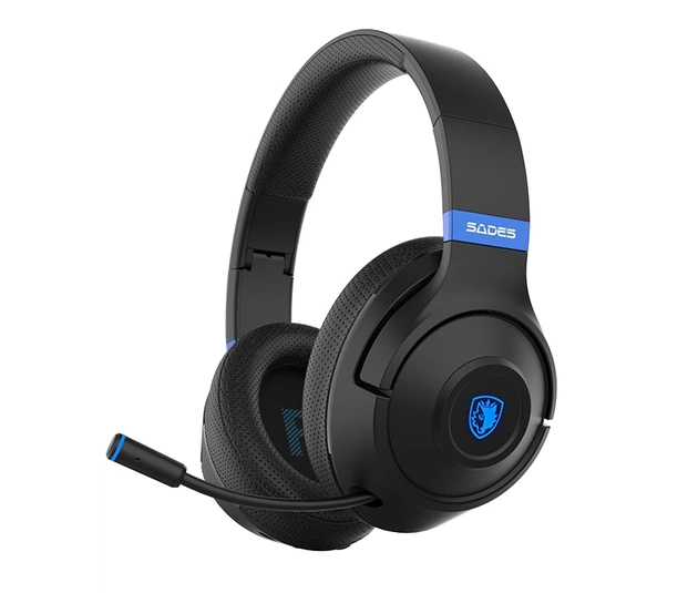Bluetooth-гарнітура Sades SA-205 Whisper Black/Blue (sa205bkb) - изображение 1