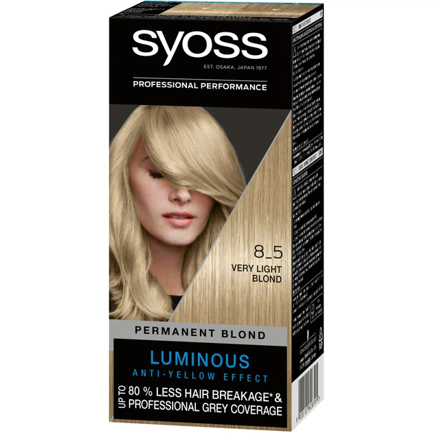 Краска для волос Syoss 8-5 Яркий блонд 115 мл (9000101628395) - изображение 1