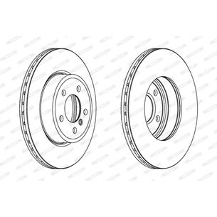 Гальмівний диск FERODO DDF1271C зображення 1