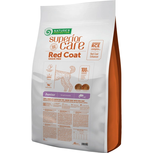 Сухой корм для собак Nature's Protection Superior Care Red Coat Grain Free Junior Mini Breeds 10 кг (NPSC47229) - изображение 1