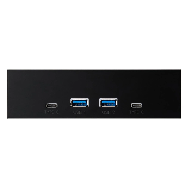 USB-хаб Frime USB 3.1 2 x type A & 2 x type C VL820 Black (ECF-FP2xTA&2xTC.54) - изображение 1
