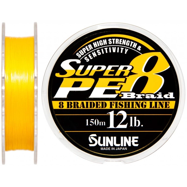 Шнур Sunline Super PE 8 Braid 150м 0.185мм 12Lb/6кг (1658.08.09) - зображення 1