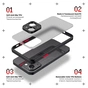 Чохол до мобільного телефона Armorstandart Frosted Matte Xiaomi Redmi 13 4G Black (ARM78268) - зменшене зображення 2