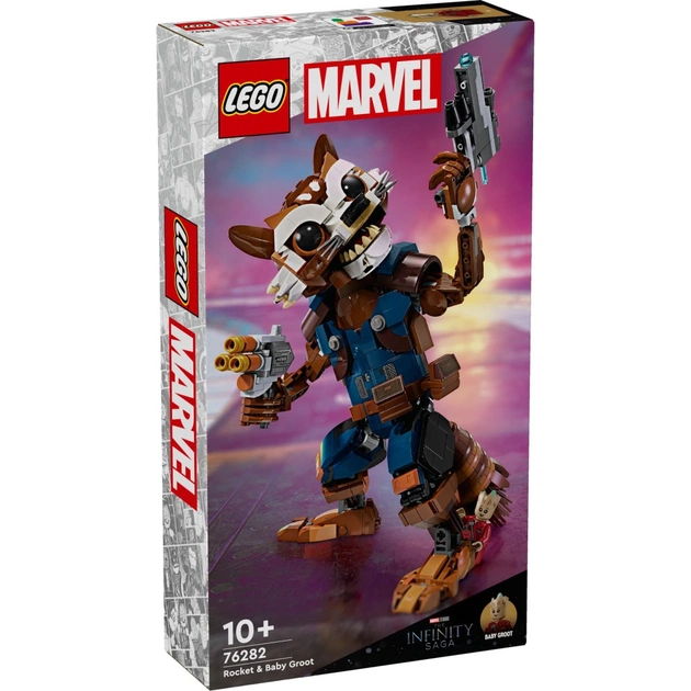 Конструктор LEGO Super Heroes Ракета й малюк Ґрут 566 деталей (76282) - зображення 1