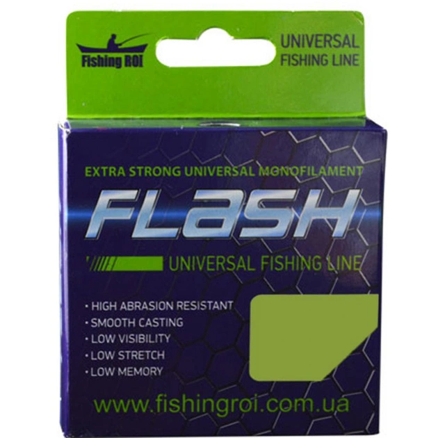 Волосінь Fishing ROI FLASH Universal Line 100м 0,15мм 2.2кг (47-00-015) - зображення 1