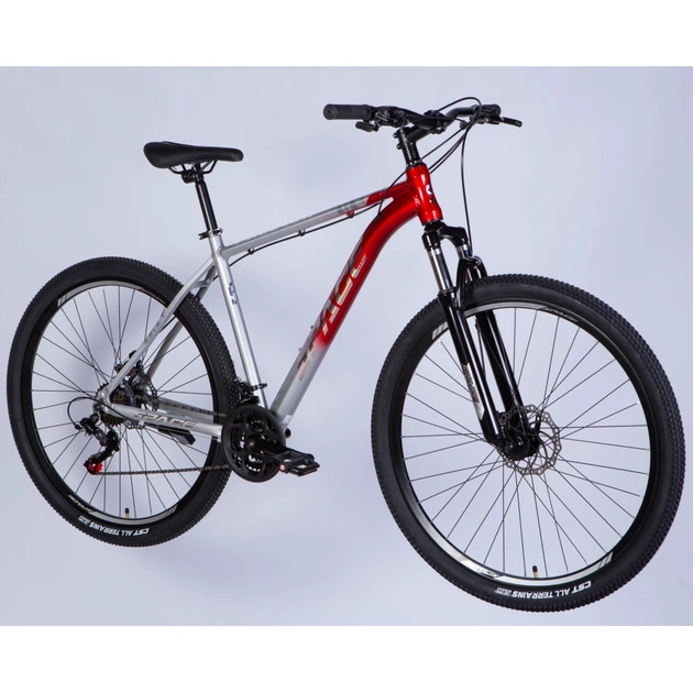 Велосипед Space 29" PHAETON DD FR рама-18" AL 2026 сріблясто-червоний (OPS-SP-29-181) - изображение 2