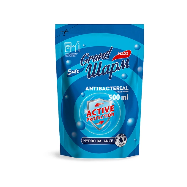 Жидкое мыло Grand Шарм Antibacterial дой-пак 500 мл (4820195506141) - изображение 1