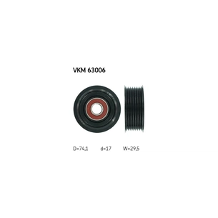 Ролик натягувача ременя SKF VKM 63006 зображення 1