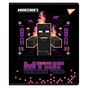 Зошит Yes Minecraft. Black 12 аркушів лінія (767510) - зменшене зображення 3