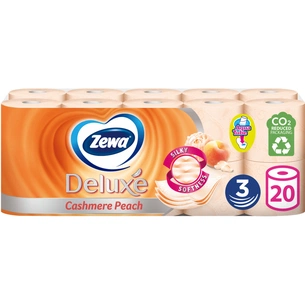 Туалетний папір Zewa Deluxe Персик 3 шари 20 рулонів (7322540556117) зображення 1