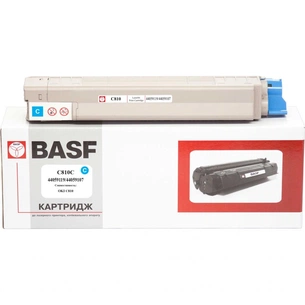 Тонер-картридж BASF OKI C810 Cyan 44059119/44059107 (KT-C810C) зображення 1