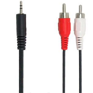 Кабель мультимедійний 3.5mm M to 2xRCA M 1.8m REAL-EL (EL123500042) зображення 1