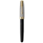 Ручка пір'яна Parker SONNET 17 Metal & Black Lacquer GT  FP18 F (68 111) - зменшене зображення 2