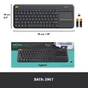 Клавіатура Logitech K400 Plus Touch Wireless UA Black (920-007145) - зменшене зображення 8