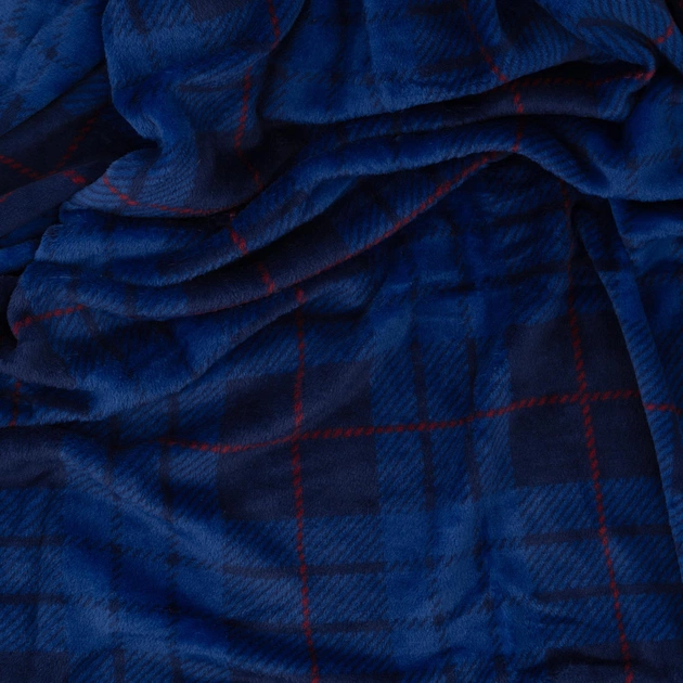 Плед Ardesto Flannel 160х200см, 100% поліестер, клітинка, синій (ART0134PB) - зображення 3
