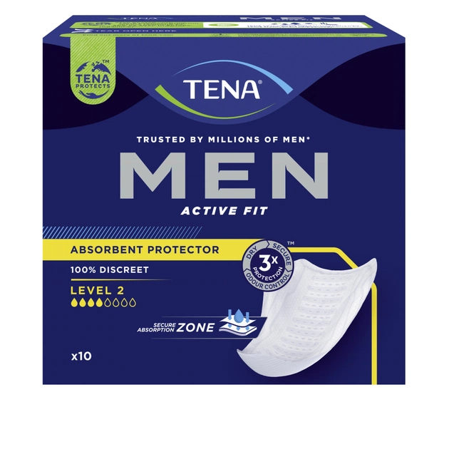 Урологічні прокладки Tena for Men Level 2 10 шт. (7322540016413) - изображение 2