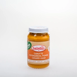 Дитяче пюре BabyBio органічне з овочів і качки з 8 місяців 200 г (3288131500645) зображення 1