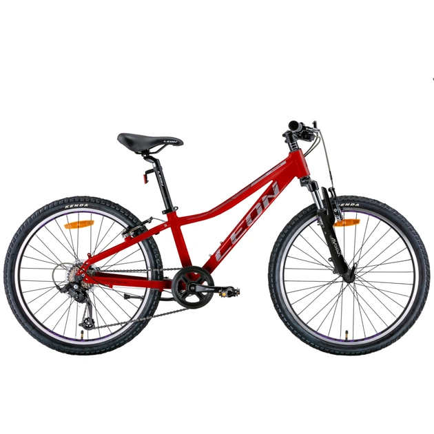 Велосипед Leon 24" Junior AM Vbr рама-12" 2022 Red/Grey (OPS-LN-24-081) - зображення 1