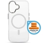 Чохол до мобільного телефона Armorstandart Unit MagCase Apple iPhone 17 Clear Silver + Orange Button Set (ARM90581) - зменшене зображення 1