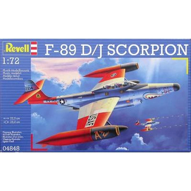 Збірна модель Revell Літак-перехоплювач F-89 D/J Scorpion 1:72 (4848) - изображение 1