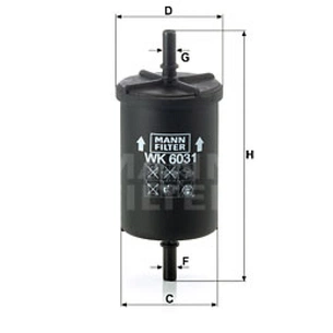 Фільтр паливний Mann WK6031 зображення 1