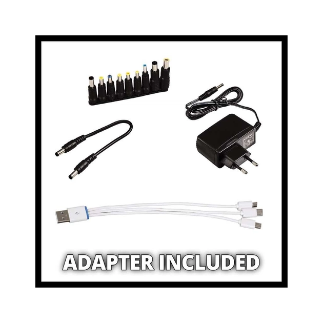 Пуско зарядний пристрій Einhell CE-JS 18 Jump Starter Power Bank, 18000мАг, 2хUSB 5В, 12В, пуск 600A (1091531) - picture 7