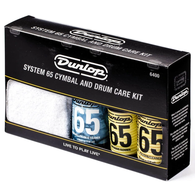 Засіб для догляду за ударними Jim Dunlop System 65 Cymbal And Drum Care Kit (6400) - picture 2